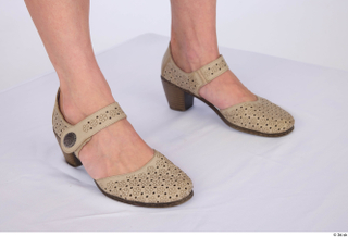 Hanane beige strap buckle shoes casual foot 0008.jpg